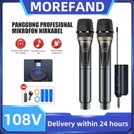 Professional Wireless Microphone 60m Receiving Range UHF Universal Microphone High Quality Sound For Home KTV Record Studio Singing