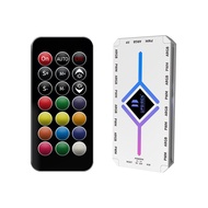 UPSIREN U-H8 5V 3PIN ARGB และ 4PIN PWM HUB คอมพิวเตอร์พัดลม Synchronous ด้านล่างการออกแบบแม่เหล็กด้ว