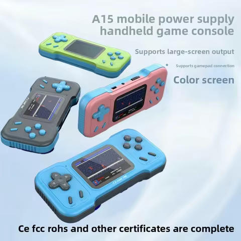 A15 handheld game console - 500-in-one nostalgic retro high-definition game console mini game consol