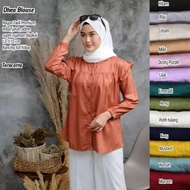KEMEJA Dea TWILL RAYON BLOUSE || Rayon TWILL BLOUSE || Plain RAYON SHIRT || Korean REMPEL BLOUSE || 