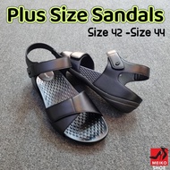 Plus Size Kasut Size Besar Size 42-44 Women Sandal Black R510504(B)