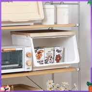 THE 28/42/54L Large Capacity Storage Box With Transparent Lid Stackable Toy Snack Storage Cabinet