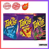 Takis Rolled Tortilla Chips – Blue Heat / Fuego / Nacho / Dragon Sweet Chili / Guacamole / Crunchy F