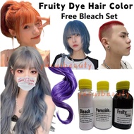 (FREE bleach set) Direct Hair Color Kit+Free Bleach&Peroxide hair dye rambut hair dye permanent dye 