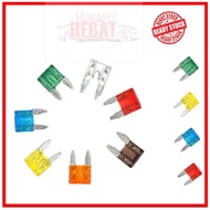 5pcs MINI CAR FUSE SET AUTO BLADE FUSE SET 5 10 15 20 25 30 AMP MINI FUSE