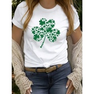 2025 NEW Casual T-shirt Irish Holiday Tops St Patrick Day Print Stree 9T2O
