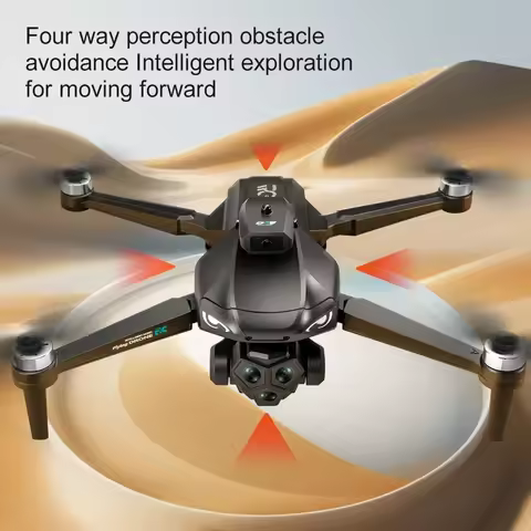 M33 MAX GPS Drone 4.5‘’ FPV Screen & 6K Dual Camera, Optical Flow Positioning,3-Way Obstacle Avoidan