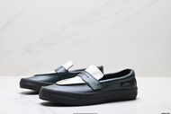 รองเท้า Vans SKATE LOAFER ของแท้ส้นแบนสะดวกสบายแท้มีขั้นตอนเดียวสีดำและสีขาวประกบกันข้อต่ำรองเท้า Le