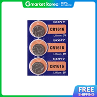 Sony | Sony Cr1616 Coin Cell Battery 1 Piece Lithium Battery Round Battery