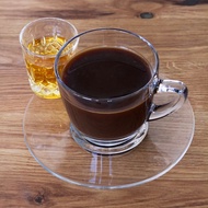 Sliced cup plus plate coaster/ cup set plate Coffee cup