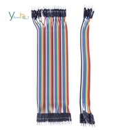 40Pcs 20Cm 2.54Mm Male To Male Breadboard Jumper Wire Cable for