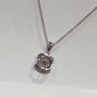 Pt950 Platinum 19 Points Small Fragrance Natural Diamond Necklace, Clavicle Chain, Necklace 24 Hours