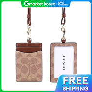 Coach | Luxury Coach Card Wallet Lanyard Employee Id Card Transit Card Neck Strap Card Holder Id