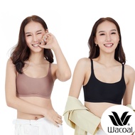 Wacoal New normal Bra อกสวยเป็นธรรมชาติ เลือกง่าย ใส่สบาย 1 เซ็ท 2 ชิ้น (สีดำ/BLACK สีน้ำตาล/BROWN T