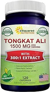 Tongkat Ali 1500mg - 120 Capsules - Longjack (Eurycoma Longifolia) Extract Supplement &amp; Long Jack Root Powder Pills - Tongkat Ali for Men &amp; Women
