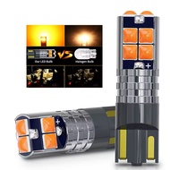 Motorcycle Turn Signal Bulb T10 LED Yellow 1year (1pair)