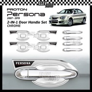 Proton Persona Old 2007 - 2015 CHROME Door Handle Set Bowl Cover Accessories Trim 2008 2009 2010 201
