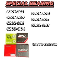 SPECIAL BEARINGS (6201-202/6201-300/6202-301/6203-004/6301-300/6301-202/6302-301)