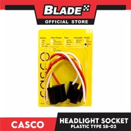 Casco Headlight Socket Plastic Type (2pcs)