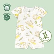 FIFFY BAMBOO FIBER BUNNY GARDEN ROMPER BAJU BAYI (1326003) baby romper bamboo romper baby bamboo bab