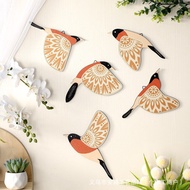 Hot Sale 5 Pieces Wooden Asuka Wall Decoration Country Folk Art Home Decoration Gift