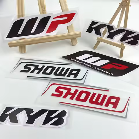 2PCS Motorcycle Fork Stickers Motocross Decals for Showa KYB WP Shocks Cool Durable Vinyl Suspension