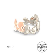 AURORA ITALIA DISNEY X AURORA ITALIA - Minnie Ribbon Cuff Rose Gold and White Gold Plated (18K)
