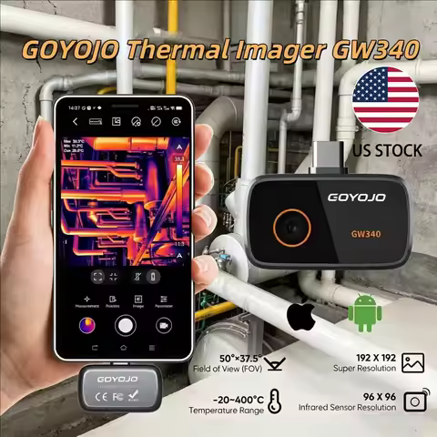 GOYOJO Thermal Camera for iPhone/Android/Tablet, 512x384 Super IR Resolution, Thermal Imager iOS 17/