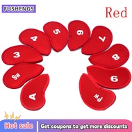 FUSHENGS 10pcs Neoprene Golf Câu lạc bộ Putter Head Cover Wedge sắt bảo vệ headcovers Bộ