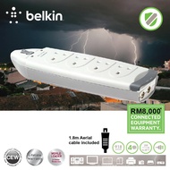 Belkin Home Series 4 Socket Surge Protector BLK-F9H402SA2M-MY