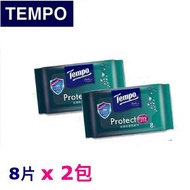 Tempo - Ⓣ迷你 · Tempo 抗菌倍護濕紙巾迷你裝 8片 (❎2小包) 迷你濕巾