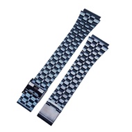 Suitable for a159w A158WA A168 Retro Small Square Metal Strap Stainless Steel Chain 18mm Men Women B