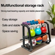 3-in-1 Dumbbell Stand Upgraded Storage Rack Kettle Stand Dumbbell Plate Stand Dumbbell Rack