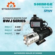 STmachinery - (Super Silent) Shimge Automatic Booster Pump BWJ | 0.5HP / 0.75HP / 1HP | Home Water P