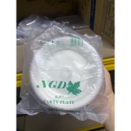 Pinggan Plastik Pakai Buang / Disposable PP Plastic Round Plate/ Party Plate - 6.5 Inch/ 9 Inch / 10