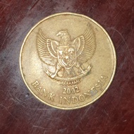 Uang Koin Kuno 500 rupiah tahun 2002