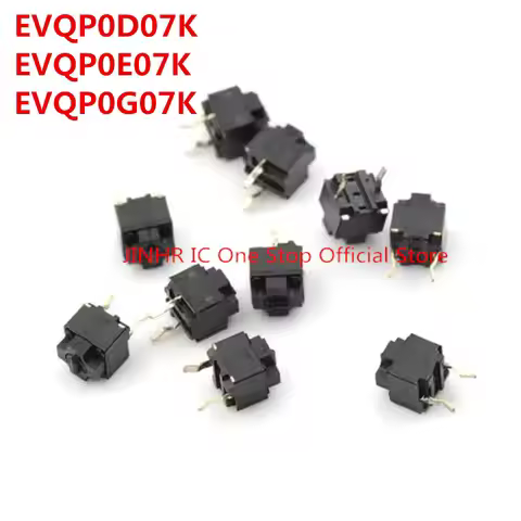 New 10PCS EVQP0D07K EVQP0E07K EVQP0G07K, EVQ-P0D07K EVQ-P0E07K EVQ-P0G07K, 6*6*7.45MM, Touch Switch