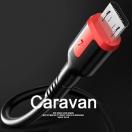 Caravan Crew Cable lightning / micro / type-c สายชาร์จเร็ว สายชาจ วัสดุทนทาน(0.25m 1m 2m)