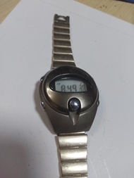 ALBA , Spoon 90年代經典跳字錶。有聲有背光，正常運作。壳帶有歲月痕跡。