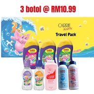 Carrie Junior Baby Oil 50ml/ Head to Toe 90ml / Talcum Powder 75g/ bedak bayi / shampoo / Travel Pac