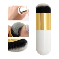 JS Makeup Brush Loose Powder Soft Bristles Powder & Foundation Brush Mini Chubby Gold Premium Makeup