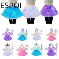 ESPOI Glowing Wings, Light Up Feather Decor Angel Feather Wings Set,  LED Wings Party Props Glow Tut