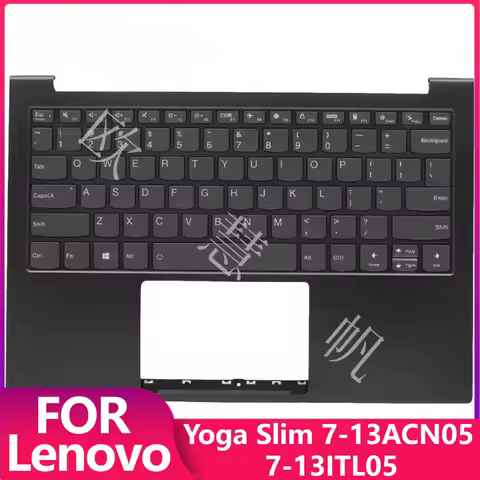 T New Repair Accessories for Lenovo Yoga Slim 7-13ACN05 13ITL05 82CY Laptop Palmrest with US Backlig