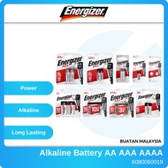 ENERGIZER Alkaline Battery AA AAA AAAA 9V  1.5V E91 E92 E93 E96 C A23 A76 A27 2032 2016 1616 1632