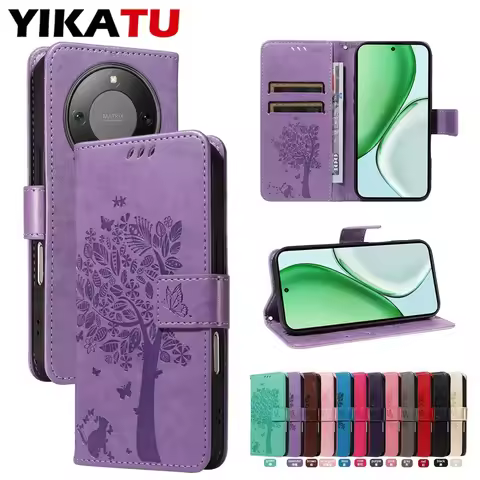 Leather Wallet Case For Huawei Honor X70i X70 X60 Pro X50i X50 X40 5G X30i X30 X9 X8 X9D X9C Smart X