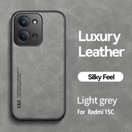 For Redmi 15 C 15 Redmi15C 15 15c Redmi15 Redmi15C 4G 5G 2025 Luxury Leather Phone Case Car Holder S