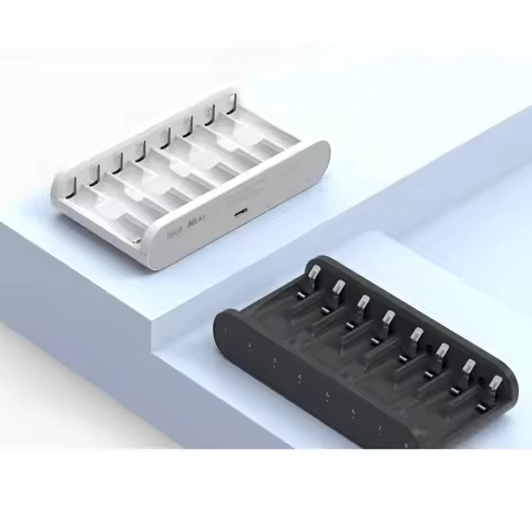 ISDT A8 Air AAA Battery Smart Charger 27W 8-Bay Househould battery Charger Wireless Operation for AA