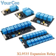 XL9535 1 2 4 8 16 Way Channel Expansion Relay Module 5V Power Supply Optocoupler Isolation Board IIC