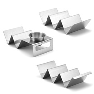 Wellb Taco Holders Stainless Steel Taco Accessories for Taco Party Practical Kitchen
