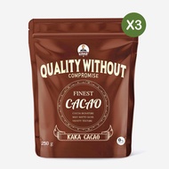 [แพ็ก 3] ผงคาเคา ตรากาก้า finest ขนาด 250 ก.  [Bundle 3] Cacao Kaka Powder 250 G.